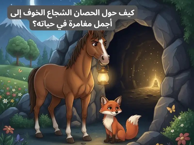 قصة قصيرة كيف حول الحصان الشجاع الخوف إلى أجمل مغامرة في حياته؟