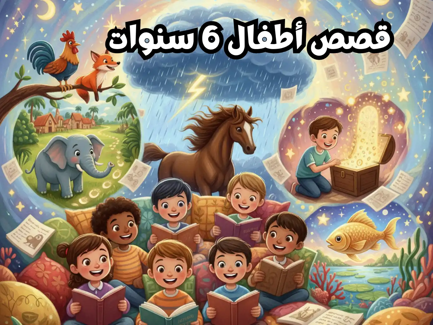 قصص أطفال 6 سنوات pdf مصوّرة وجاهزة للتحميل