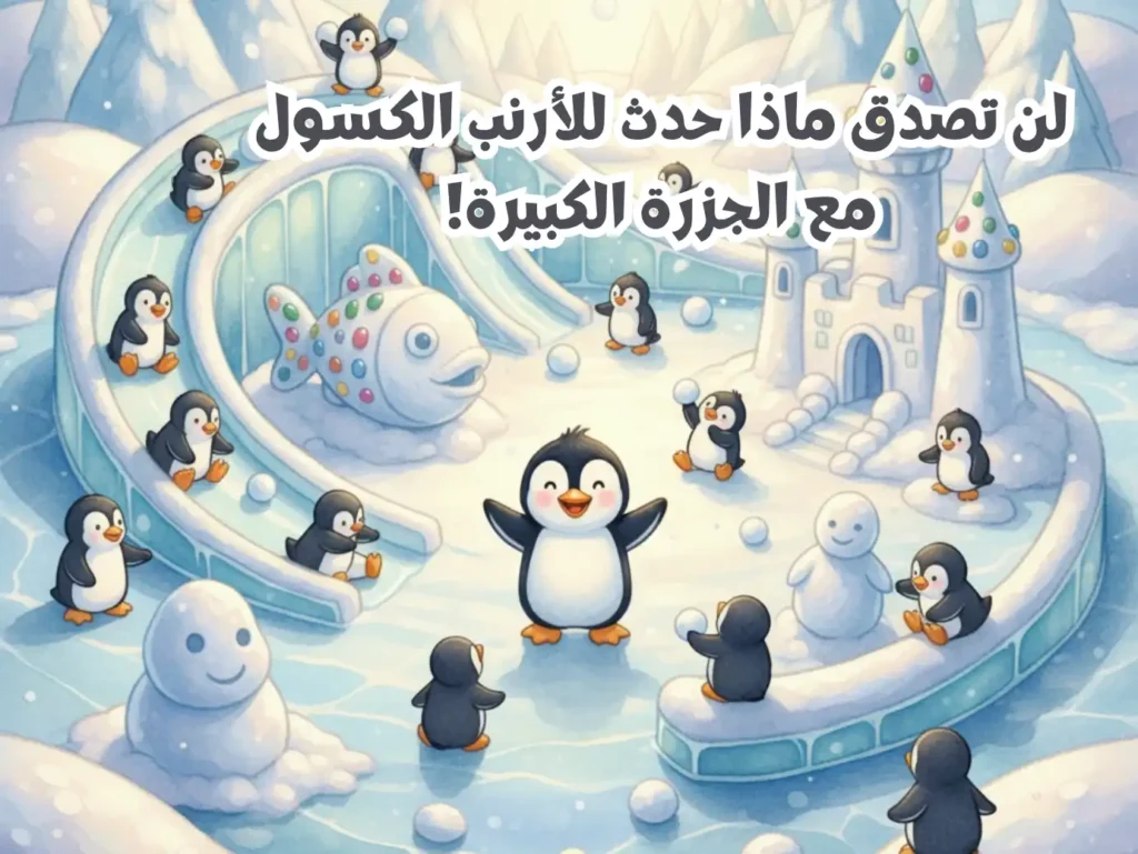 كيف صنع البطريق عالمًا من المرح فوق الجليد؟ قصص عربيه مصوره