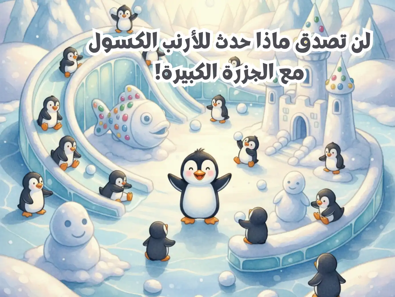 كيف صنع البطريق عالمًا من المرح فوق الجليد؟ -قصص عربيه مصوره