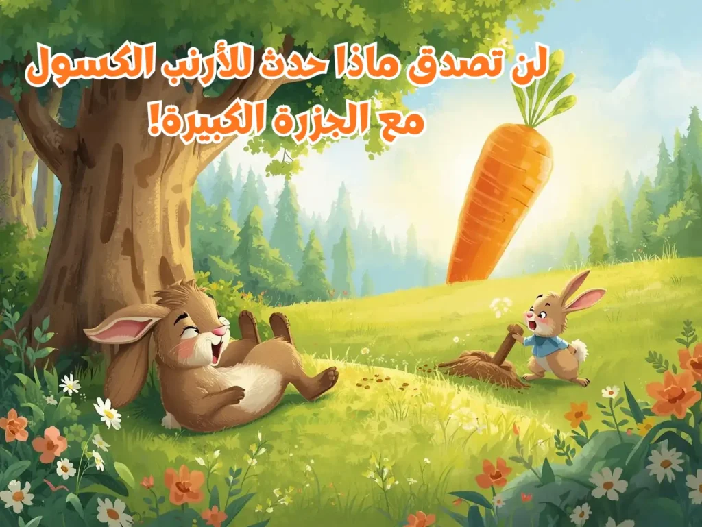 لن تصدق ماذا حدث للأرنب الكسول مع الجزرة الكبيرة! - قصص pdf