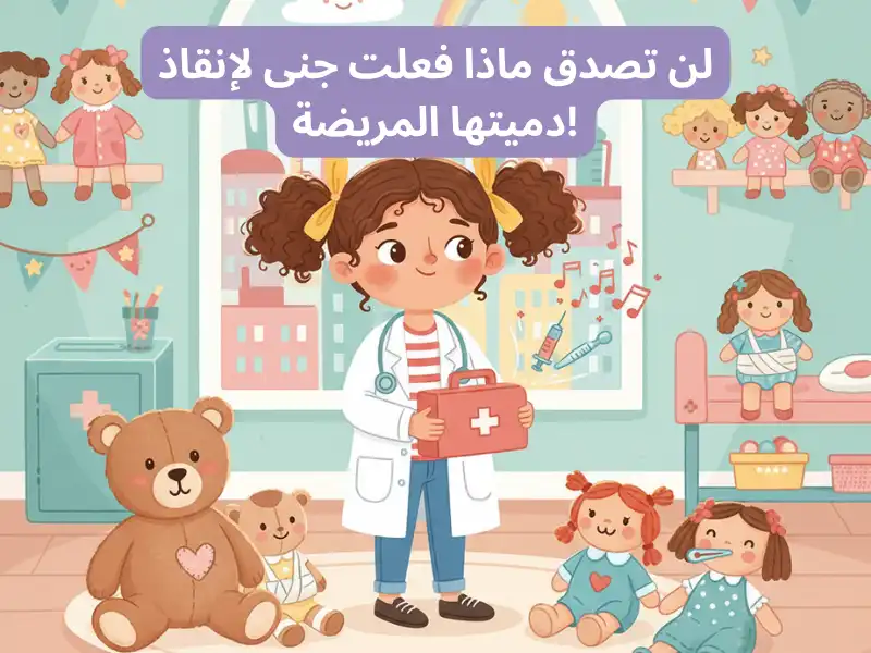لن تصدق ماذا فعلت جنى لإنقاذ دميتها المريضة! - قصة قصيرة للأطفال