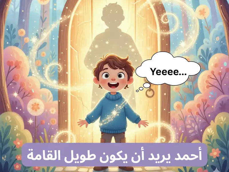 أحمد يريد أن يكون طويل القامة - قصة قصيرة مفيدة جدًا