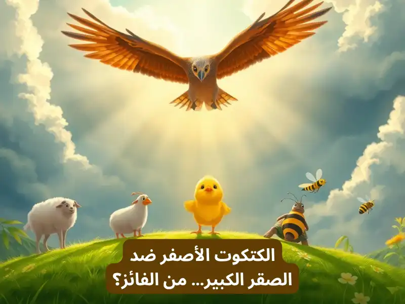 الكتكوت الأصفر ضد الصقر الكبير.. من الفائز؟ - قصة قصيرة مصورة
