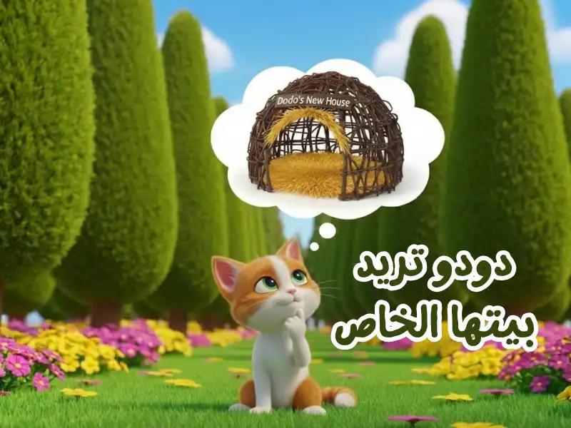 قصص أطفال قبل النوم دودو تريد بيتها الخاص مع ملف PDF