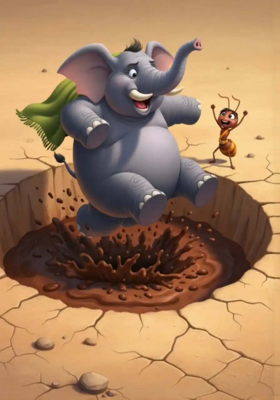 كيف أنقذت نملة صغيرة فيلًا كبيرًا - قصص مصورة للأطفال سن 6