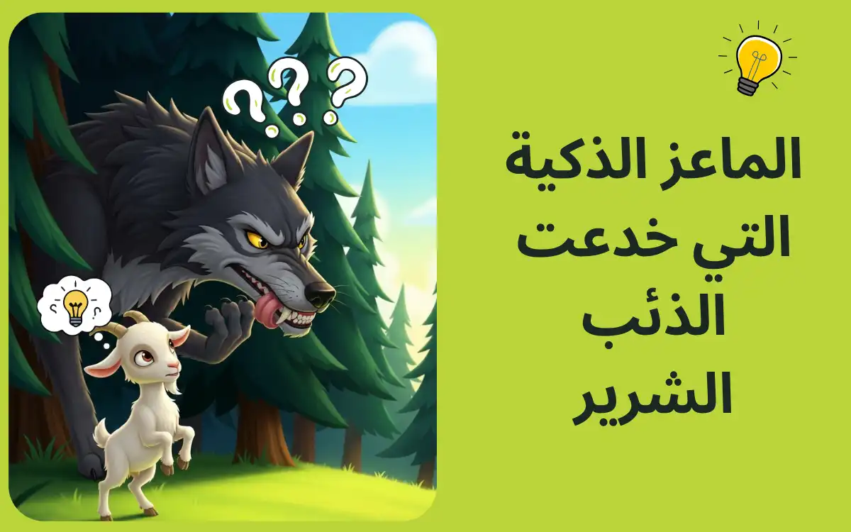الماعز الذكية التي خدعت الذئب الشرير - قصة أطفال هادفة عن الذكاء والشجاعة
