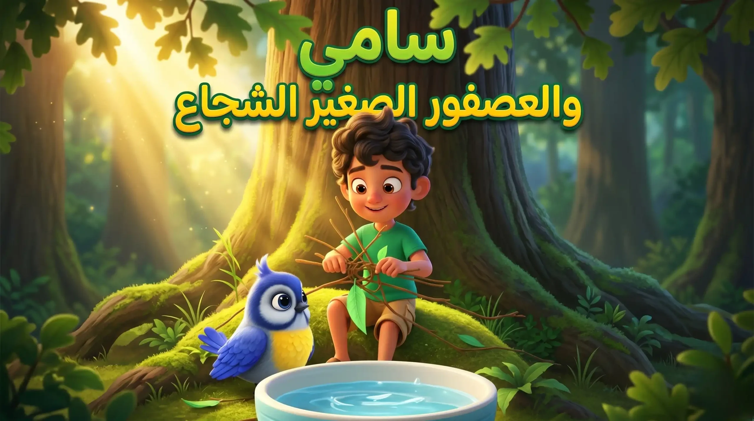 سامي والطائر الصغير الشجاع - قصة تعليمية قبل النوم